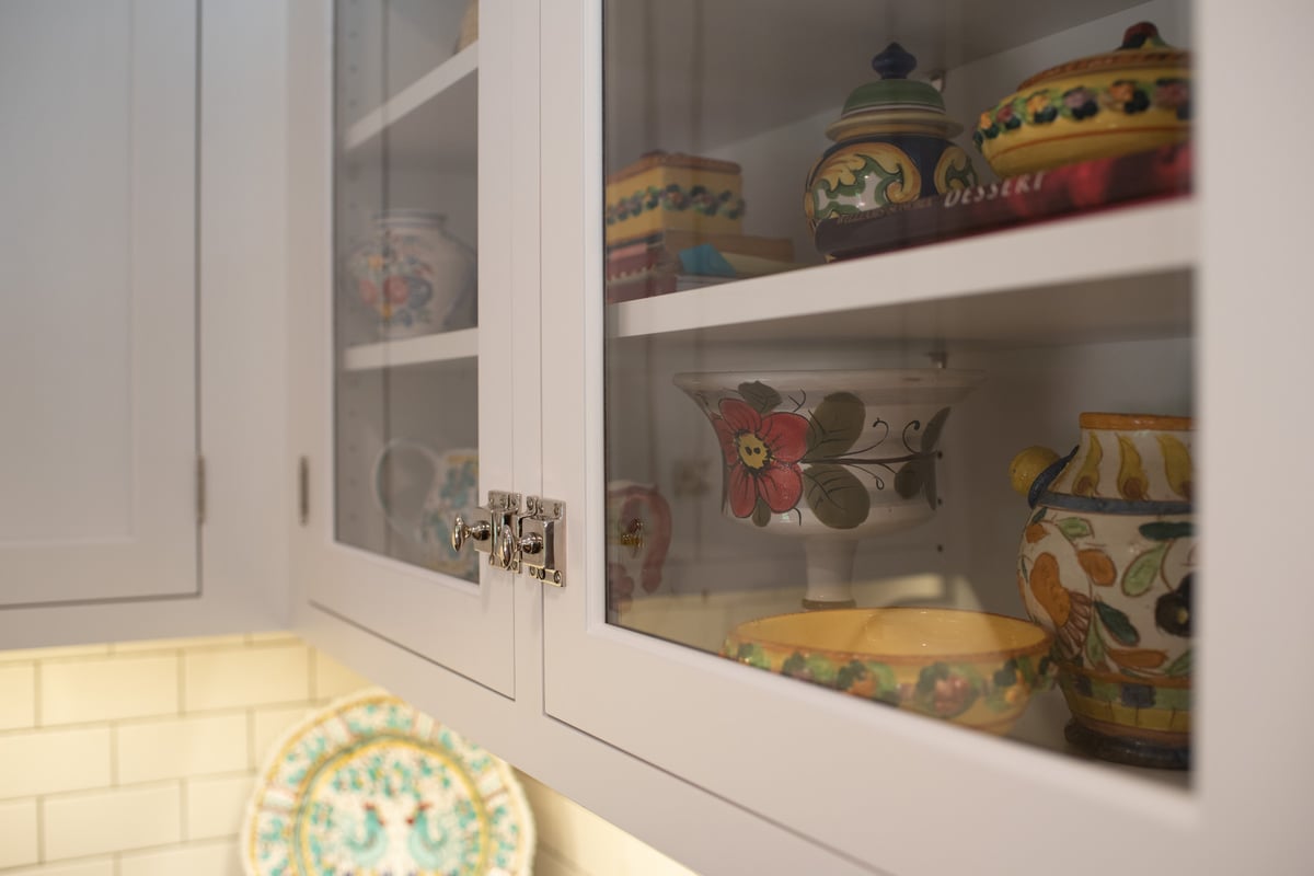 Ridgewood Home Construction kitchen remodel in Rockford, MI with built-in cabinetry and Cirio artwork